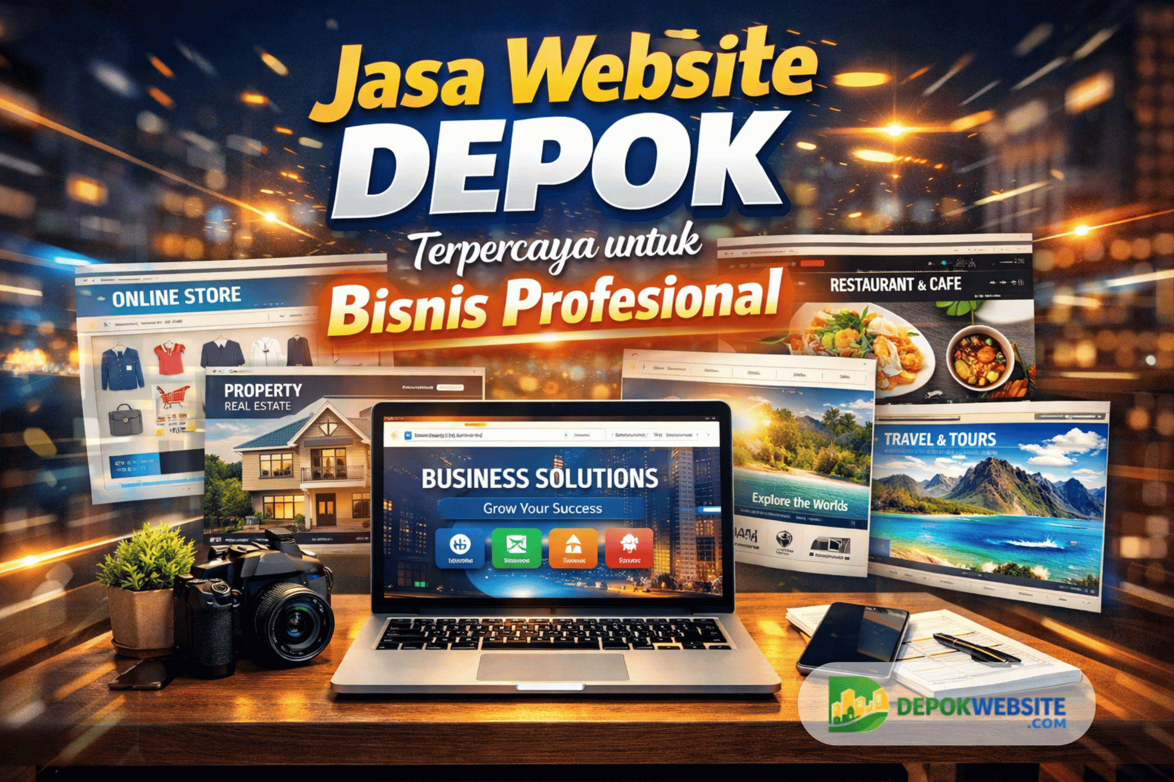 Jasa Website Depok Terpercaya Bisnis Profesional